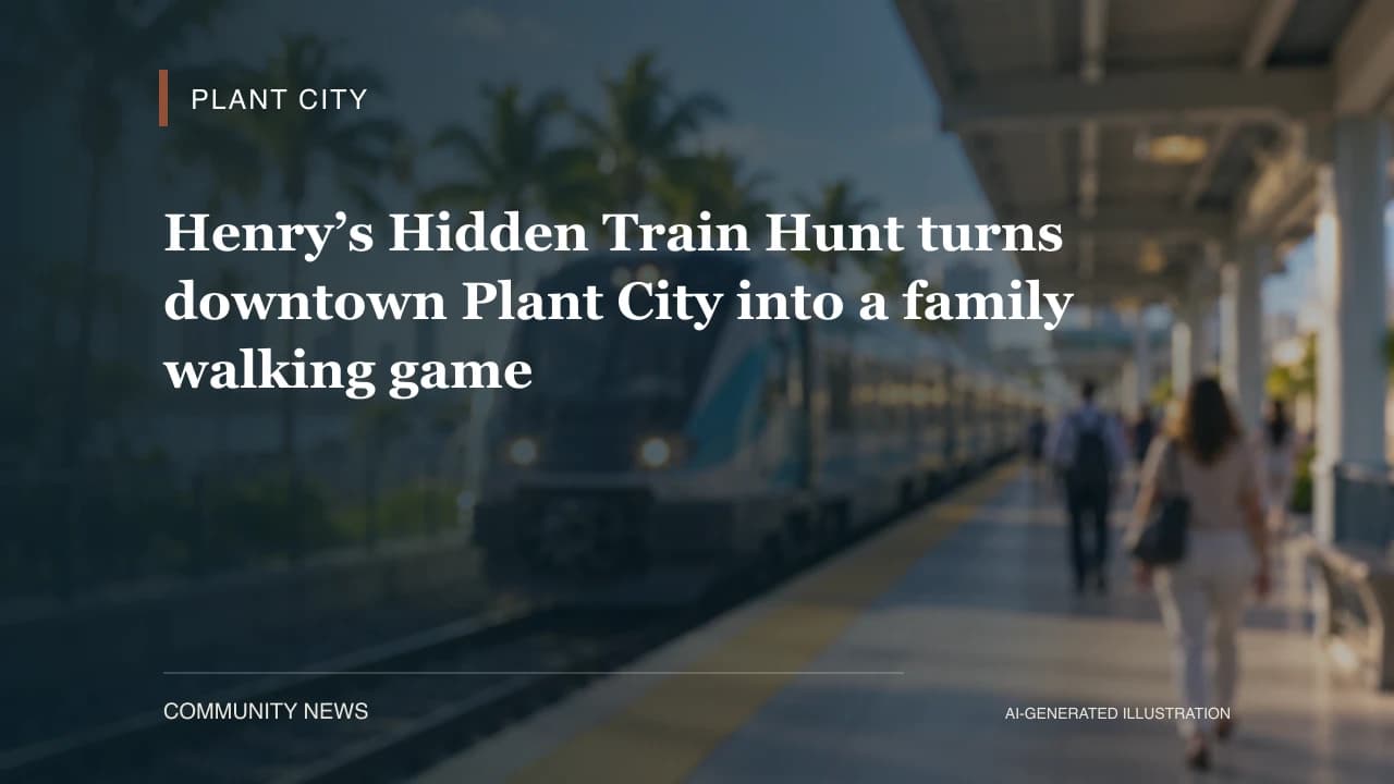 Henry’s Hidden Train Hunt turns downtown Plant City into a family walking game